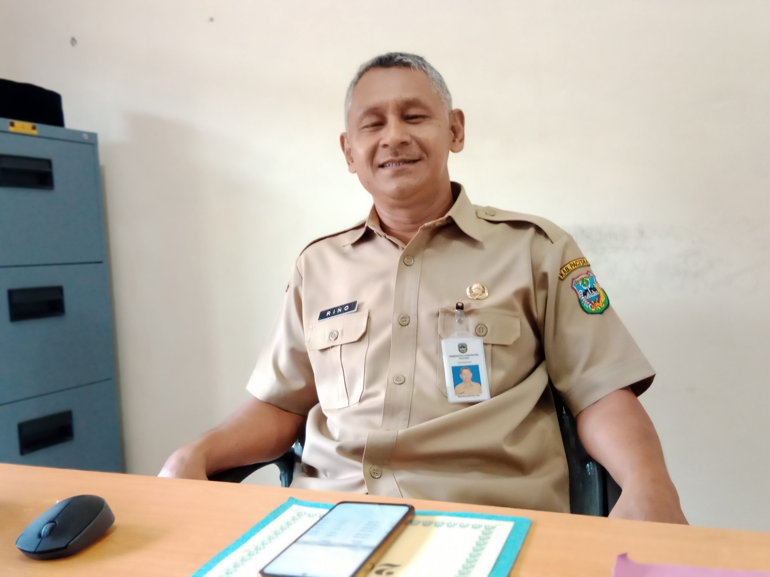 Kabid PTK Dinas Pendidikan Pacitan, Rino Budi Santoso. (F. Yuyun Abdhi).