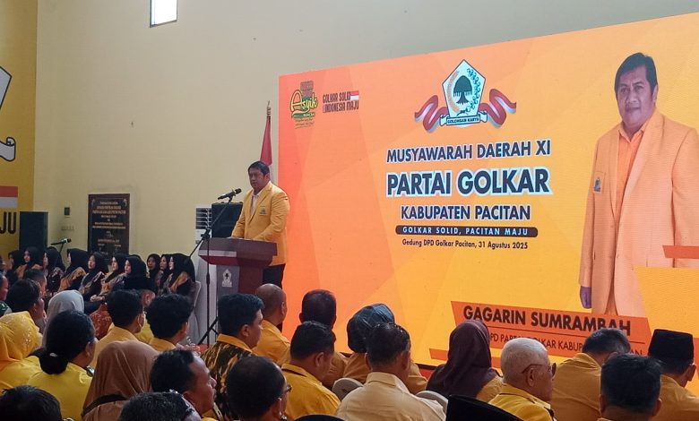 Gagarin saat memberikan sambutannya.