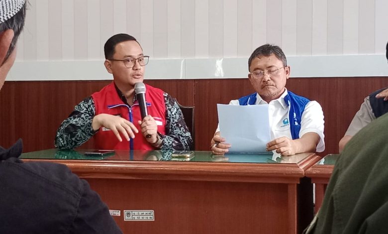 Perwakilan Pertamina dan Hiswana saat menggelar Rakor di Disperindag Naker Pacitan.