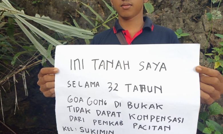 Keluarga Kateni yang meminta penutupan sementara, kawasan wisata Goa Gong.