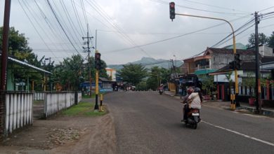 Apill di persimpangan Gerdon Pacitan yang kerap diabaikan pengguna jalan.
