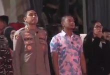 Bupati Pacitan, KRT Indrata Nur Bayuaji Reksonagoro, saat hadir pada malam puncak Festival Ronthek 2026.