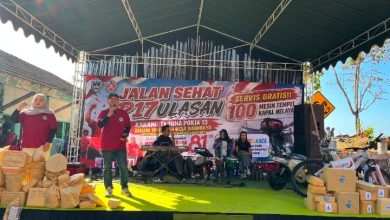 Kadis Perikanan Pacitan, Nanang Hardwijono, S. Sos, M.Si saat membuka kegiatan peringatan HUT Kemerdekaan ke-81 RI.