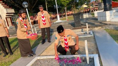 Peringati HUT Pramuka, Ketua Kwarcab Gerakan Pramuka Pacitan, Dr. Ir. H. Maulana Heru Wiwoho Supadi Putro, M. Si.