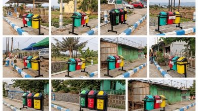 Tong-tong sampah yang disediakan DLH Pacitan, di sepanjang JLS dan kawasan Museum dan Galeri SBY-ANY.
