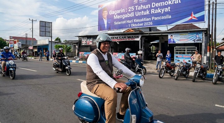 Wakil Bupati Pacitan, yang juga kader Partai Demokrat, Gagarin.