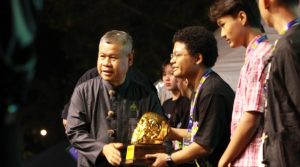 Sekda Pacitan, Dr. Ir. H. Maulana Heru Wiwoho Supadi Putro, Msi pada acara penutupan Festival Film Horor 2026.